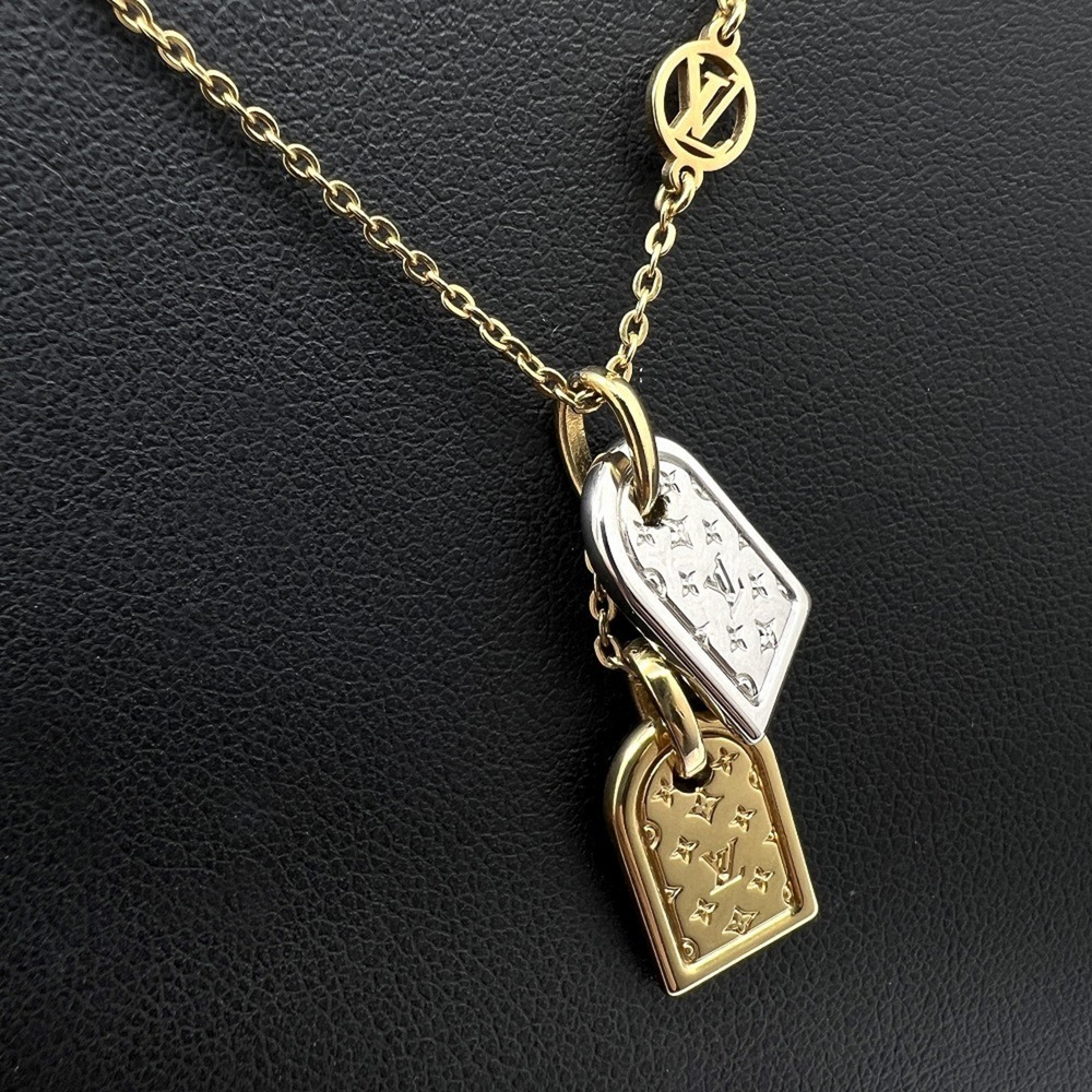 LOUIS VUITTON Gold Necklace - Picture 6 of 12